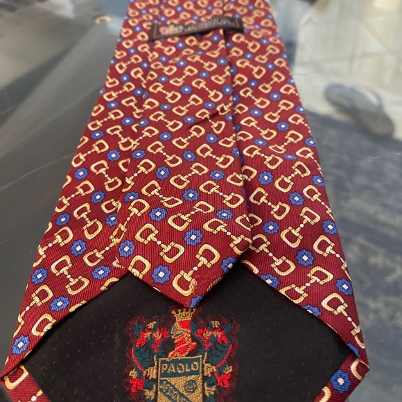 Paolo Gucci Silk Handmade from Italy Neck Tie - Picture 2 of 3